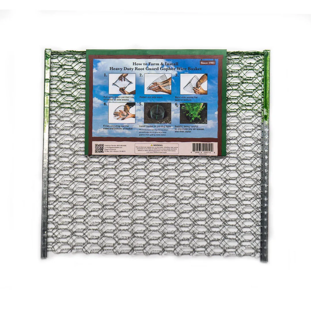 1 Gallon Root Guard Heavy Duty Gopher Basket, 2-pack