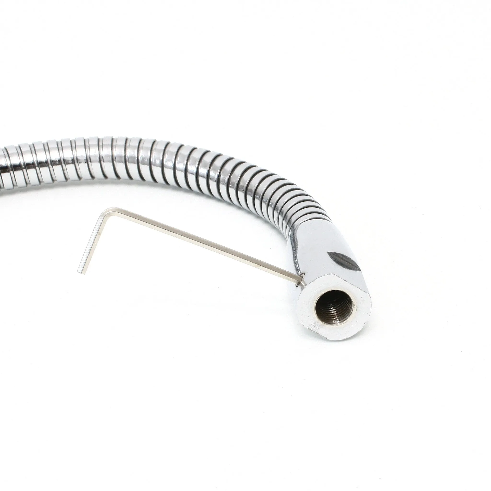 18" Heavy-Duty Flexible Gooseneck Tube Arm, Chrome