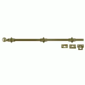 24 Inch Deltana Heavy Duty Surface Bolt (Antique Brass Finish)