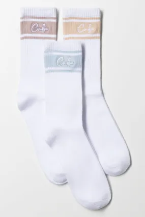 3 Pack Anklet Socks Multi
