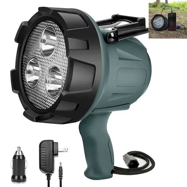 6000 Lumens LED Rechargeable Spotlight Flashlight