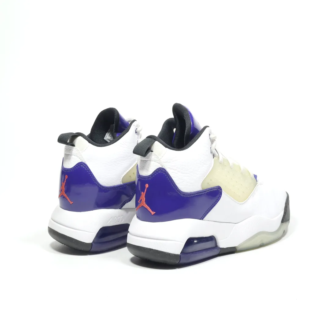 Air Jordan Maxin 200 Sport Shoes Pu Leather White Color For Men