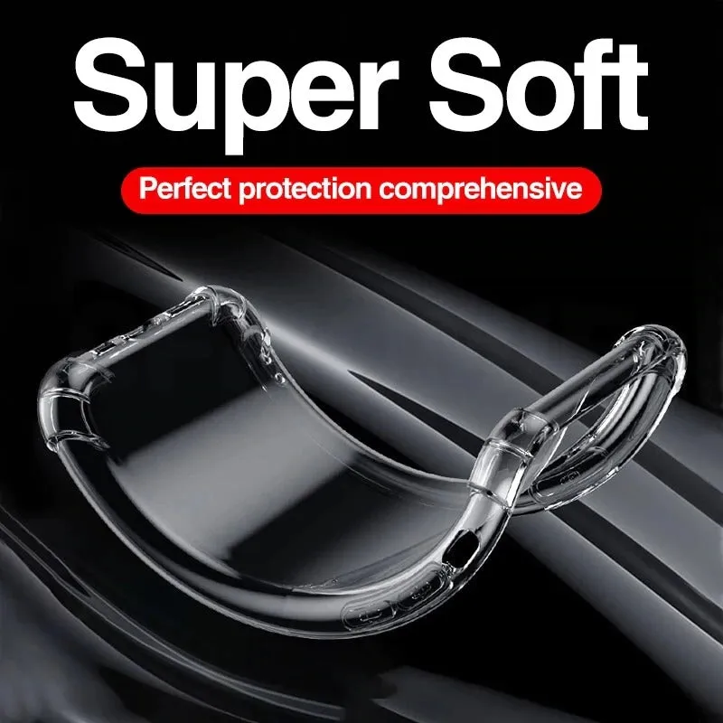 Apple iPhone 14 Case Crystal Clear Heavy Duty Transparent TPU Bumper Shockproof Case Cover