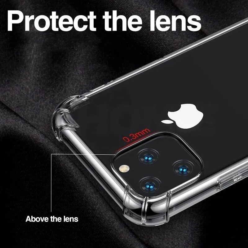 Apple iPhone 14 Case Crystal Clear Heavy Duty Transparent TPU Bumper Shockproof Case Cover