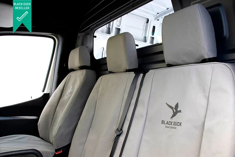 Black Duck Canvas Seat Covers Suits Buhler Versatile 2008-On Grey