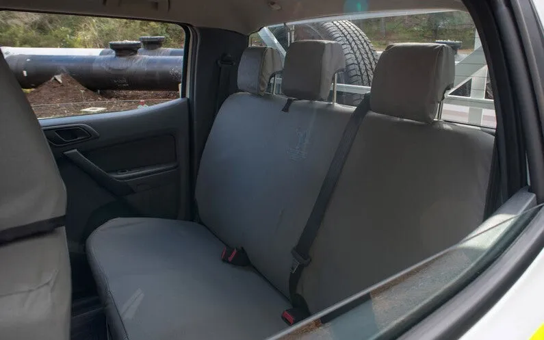 Black Duck Canvas Seat Covers Suits Buhler Versatile 2008-On Grey
