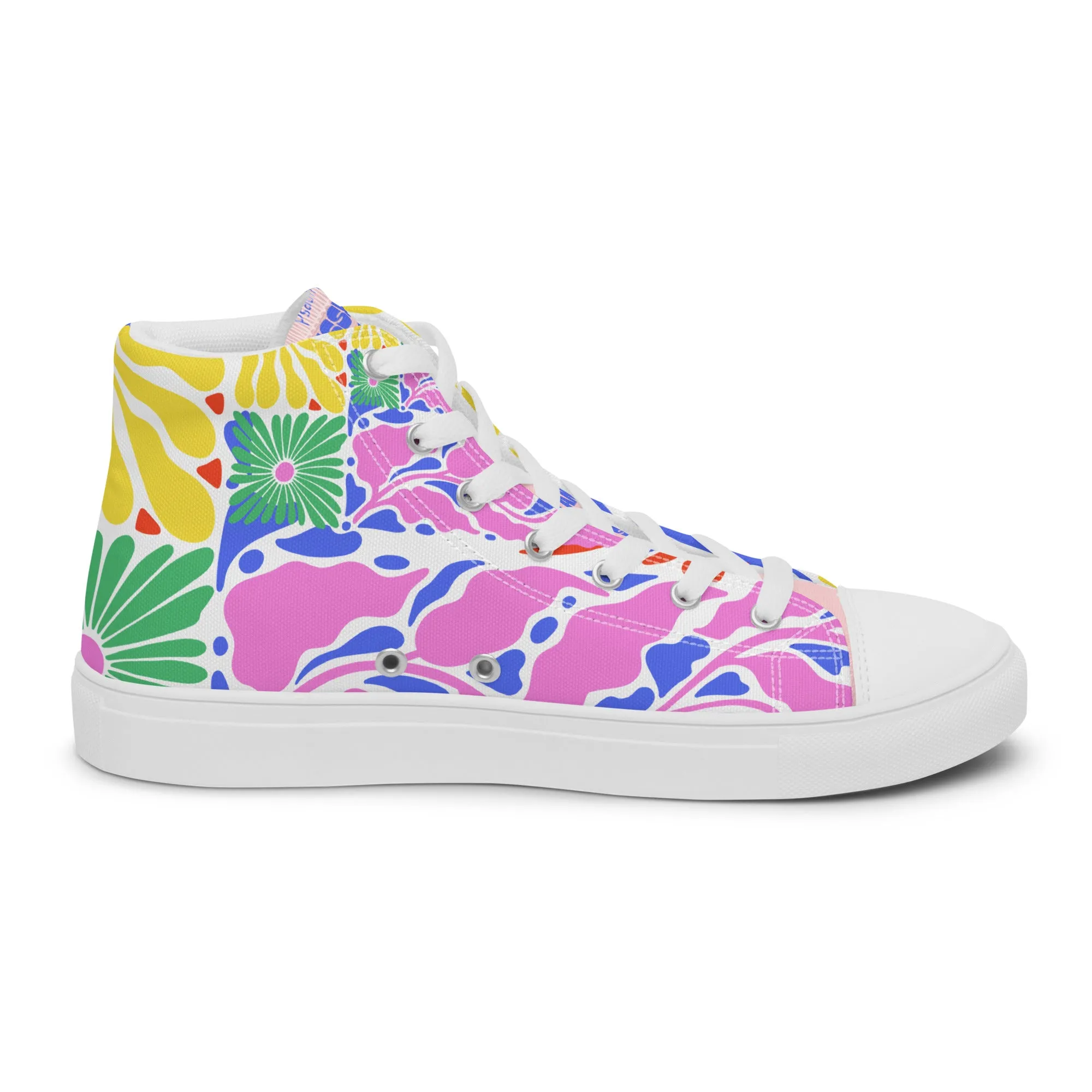 Blessed Is the Man – Psalm 1:1, Men’s high top canvas shoes