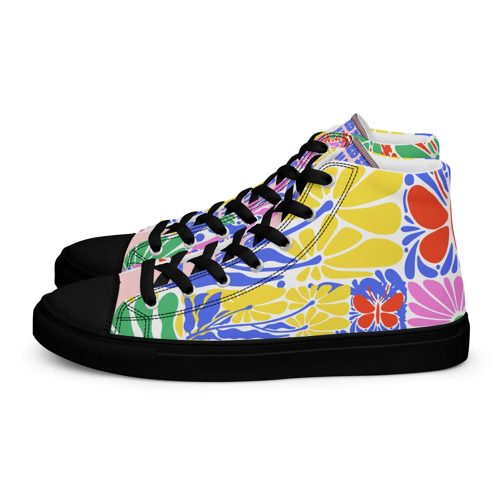 Blessed Is the Man – Psalm 1:1, Men’s high top canvas shoes