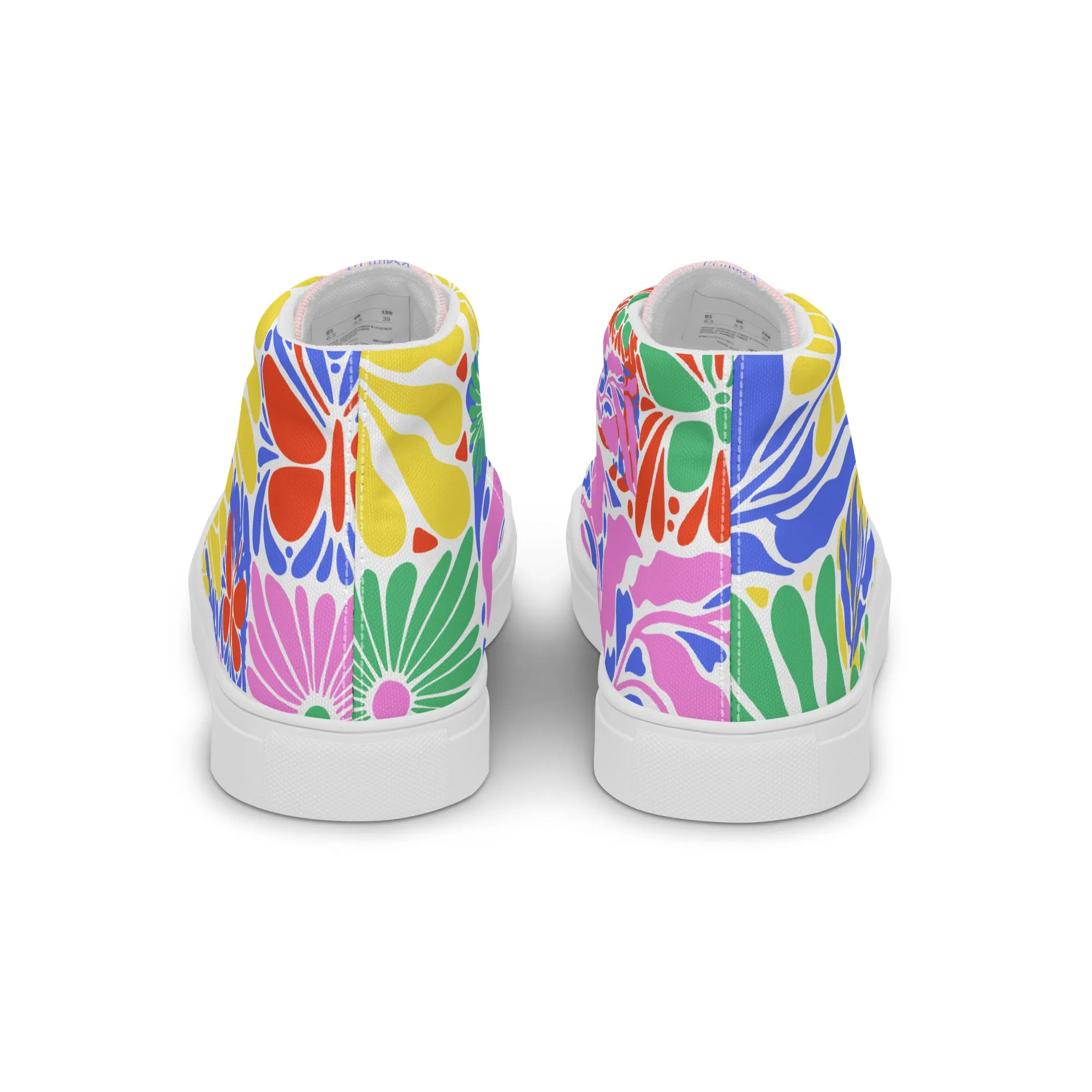 Blessed Is the Man – Psalm 1:1, Men’s high top canvas shoes