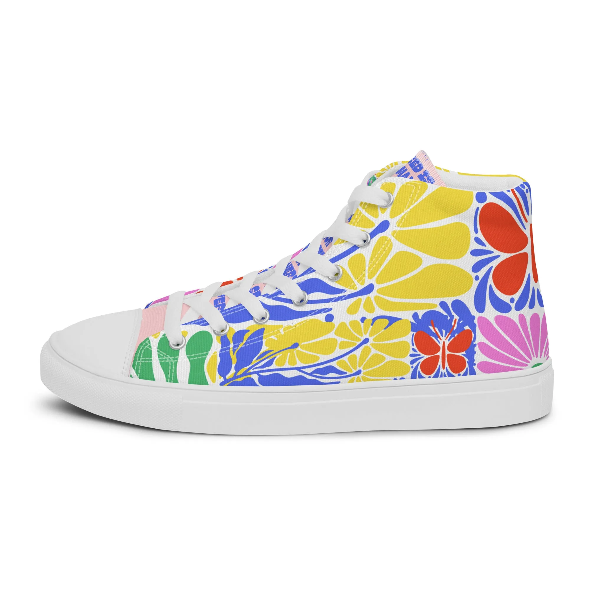 Blessed Is the Man – Psalm 1:1, Men’s high top canvas shoes
