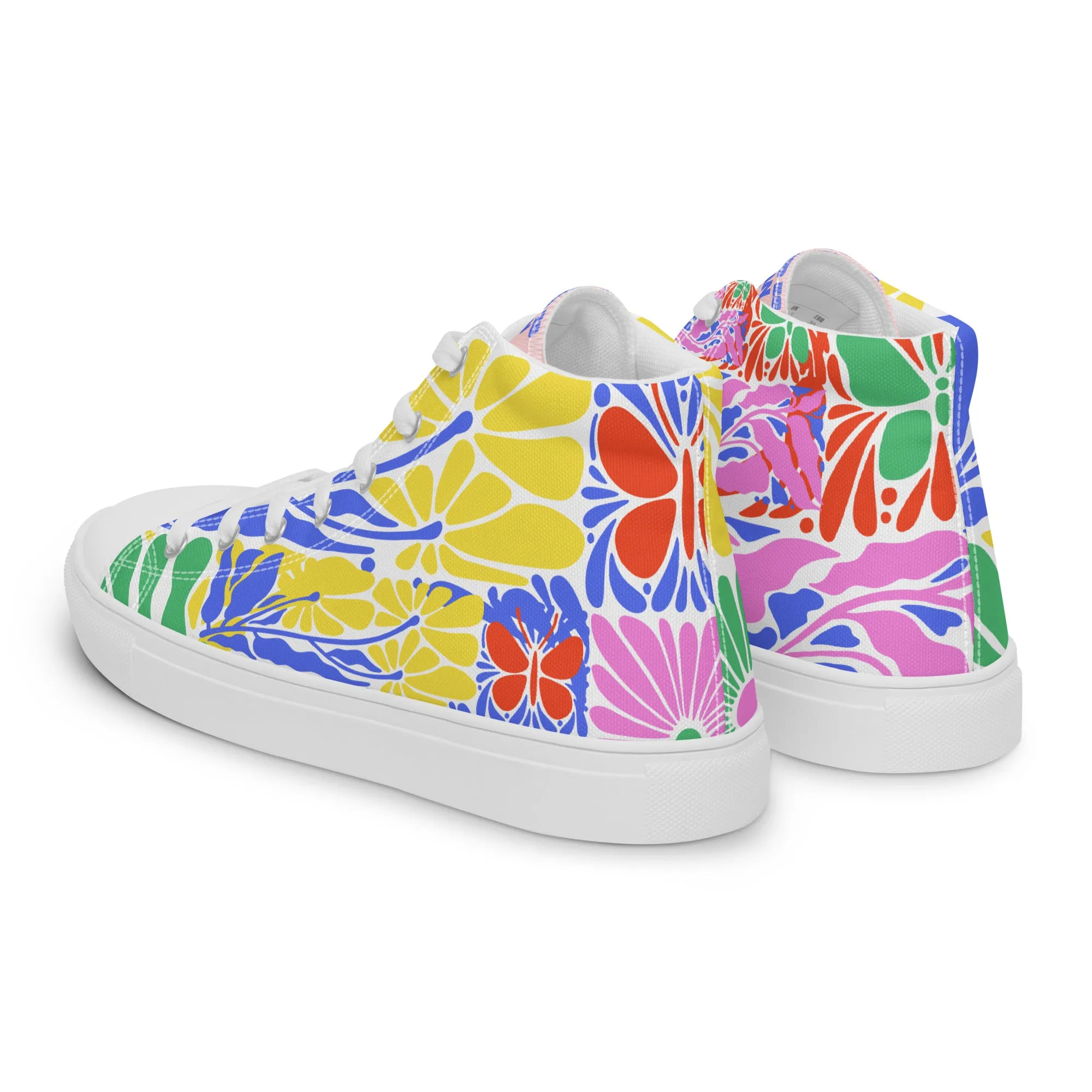 Blessed Is the Man – Psalm 1:1, Men’s high top canvas shoes