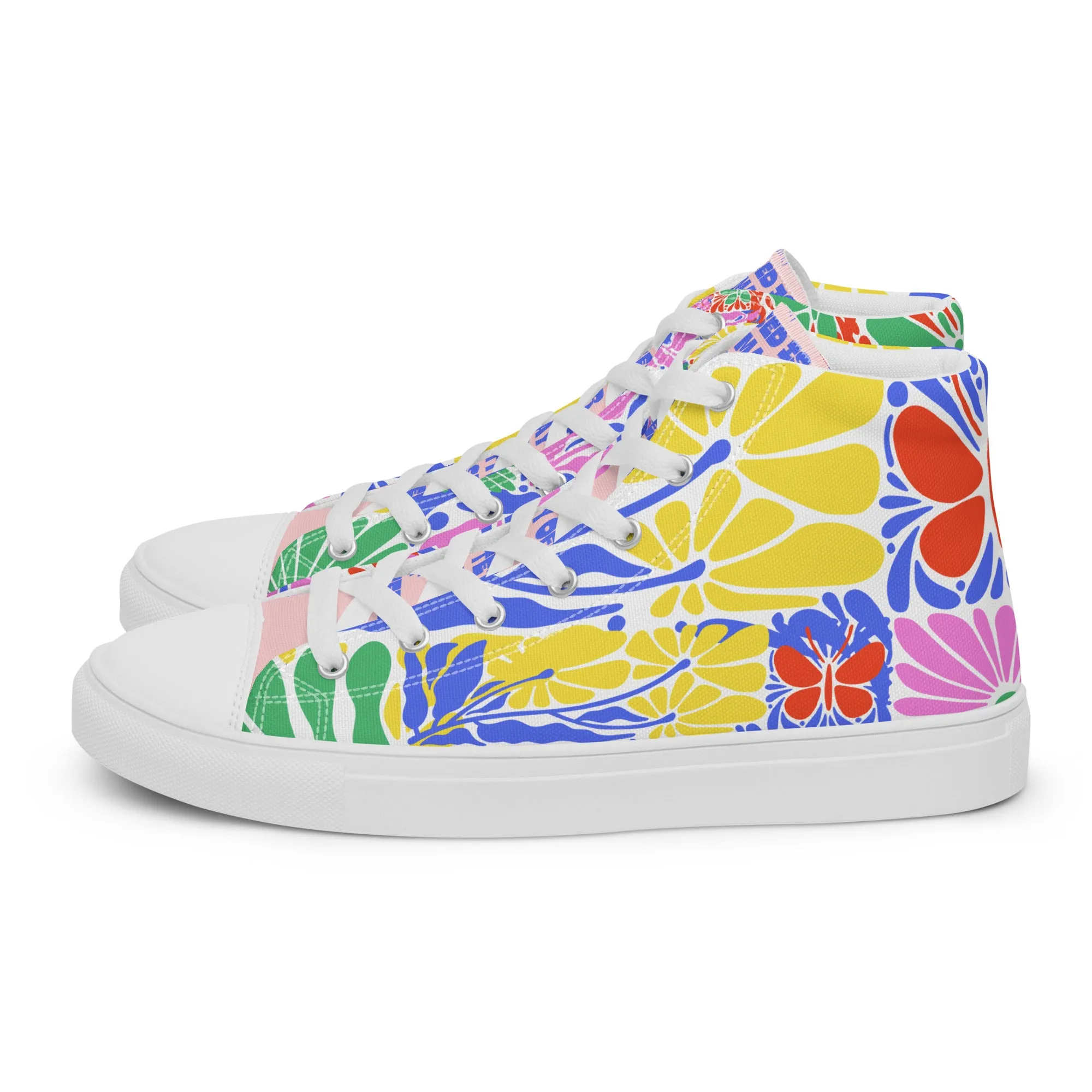 Blessed Is the Man – Psalm 1:1, Men’s high top canvas shoes