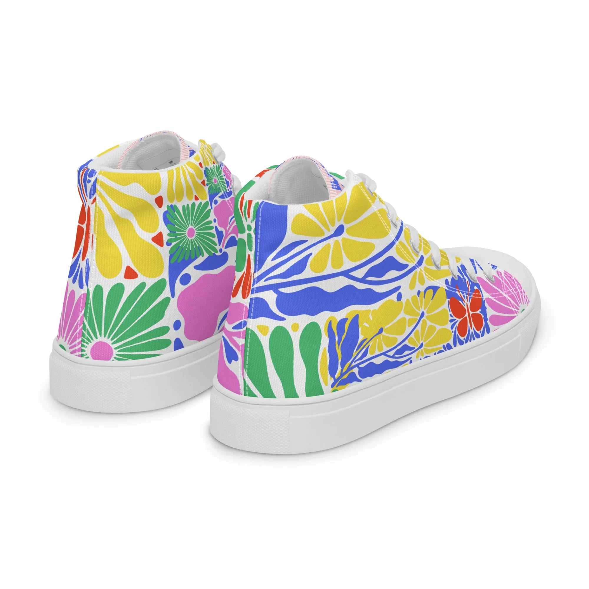 Blessed Is the Man – Psalm 1:1, Men’s high top canvas shoes