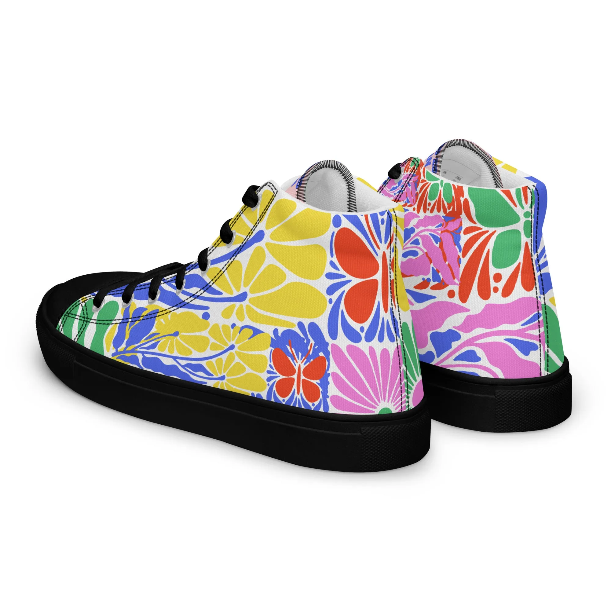 Blessed Is the Man – Psalm 1:1, Men’s high top canvas shoes