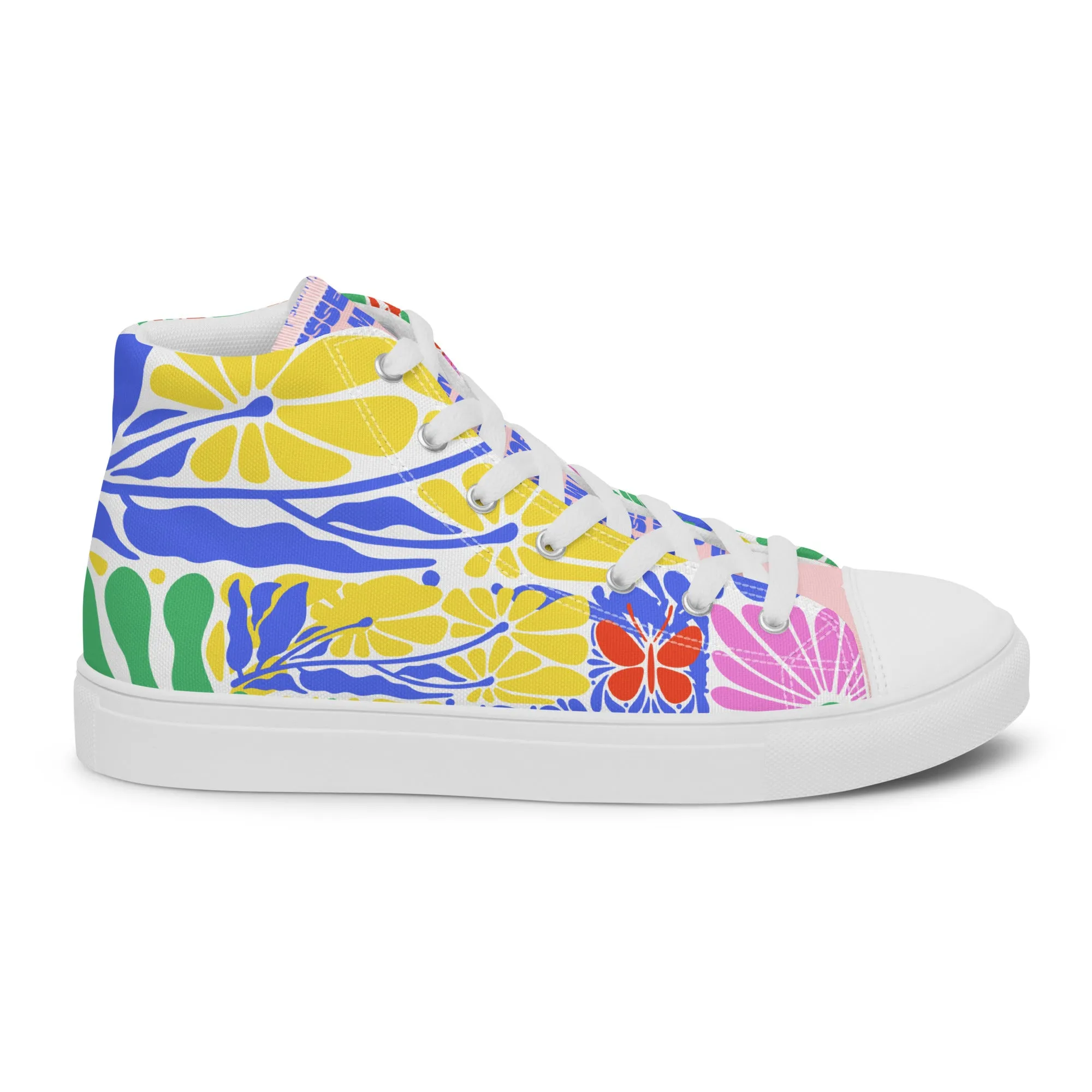 Blessed Is the Man – Psalm 1:1, Men’s high top canvas shoes