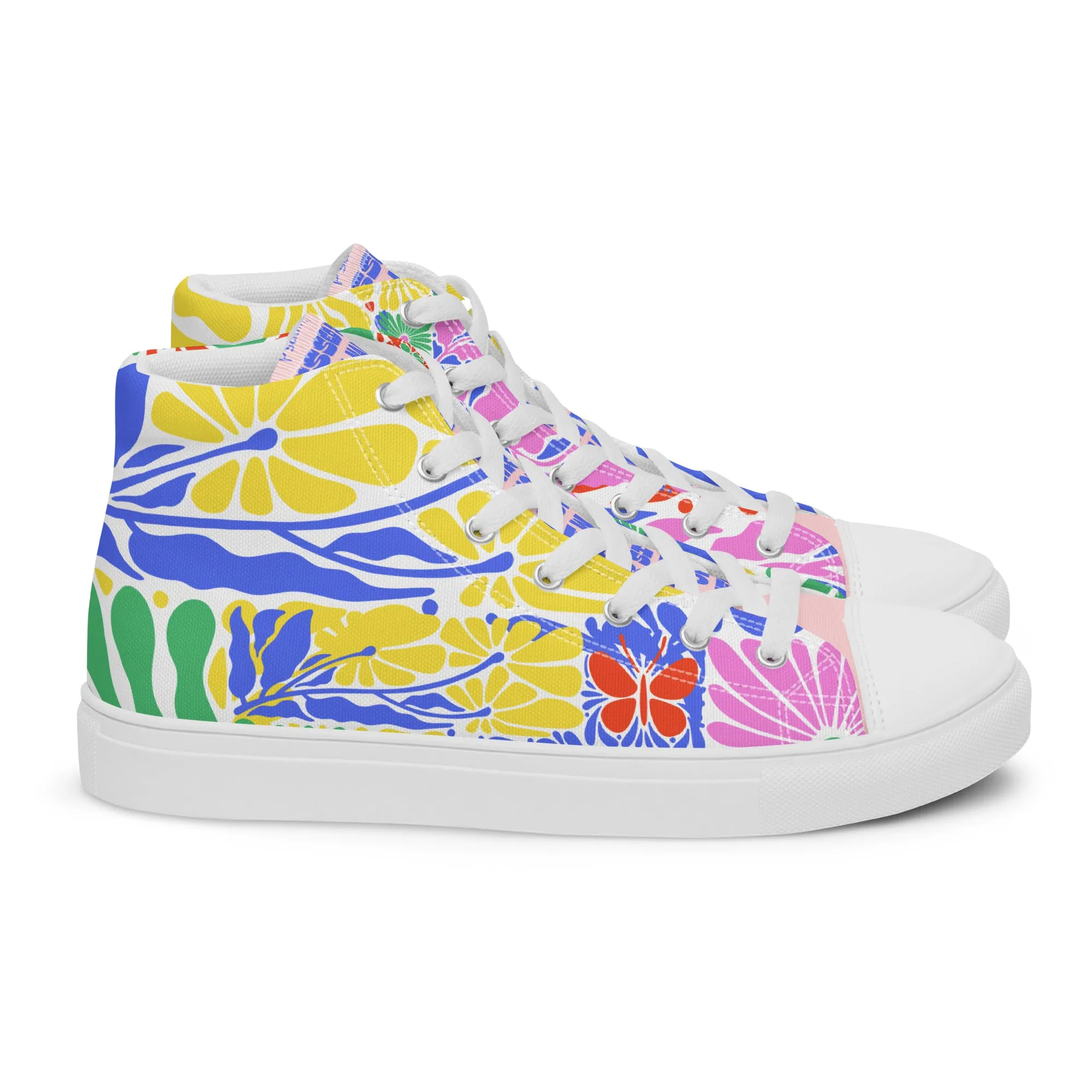 Blessed Is the Man – Psalm 1:1, Men’s high top canvas shoes