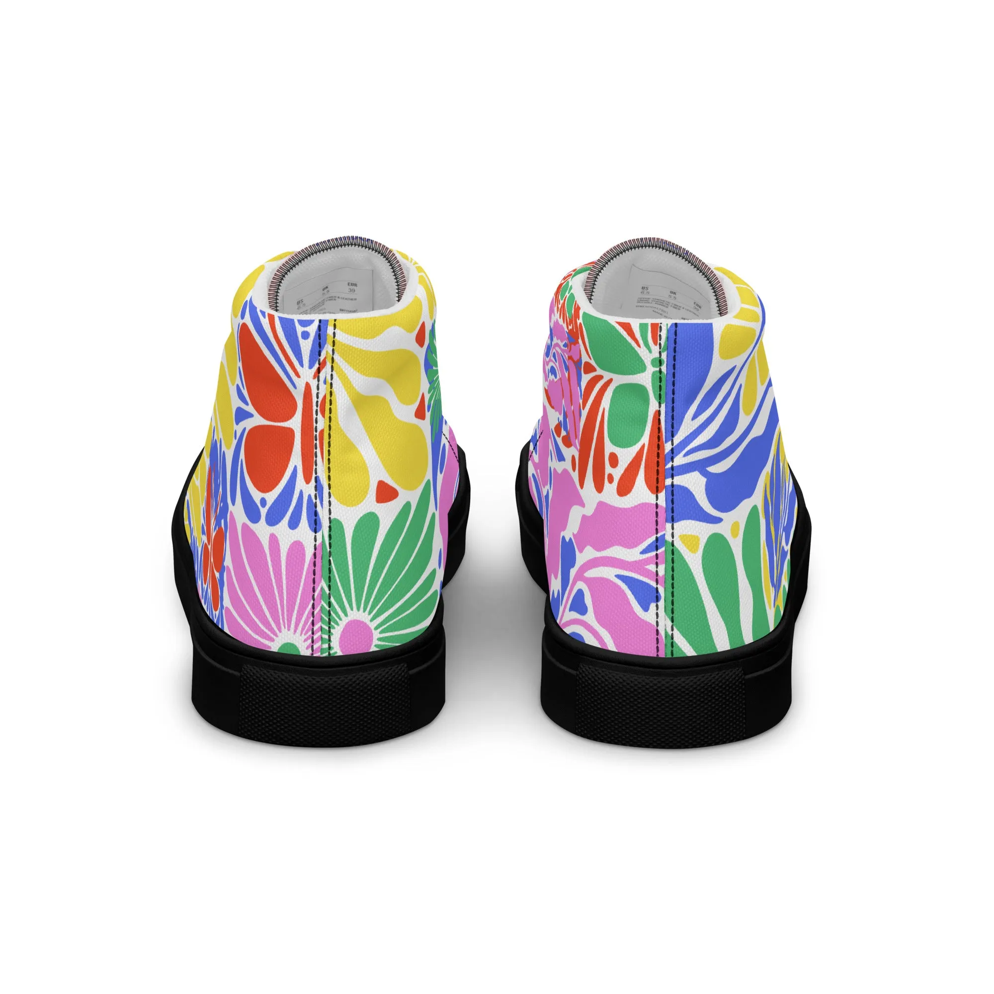 Blessed Is the Man – Psalm 1:1, Men’s high top canvas shoes