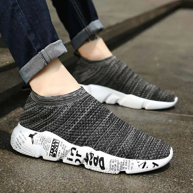 BomKinta New Fashion Breathable Shoes Men Casual Men Shoes Mesh Woven Sneakers Men Camouflage Outdoor Footwear For Male