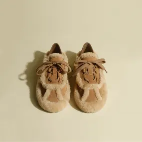Lamb Wool Splicing Versatile Shoes