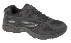 Mens Lightweight Trainer in Black and Grey