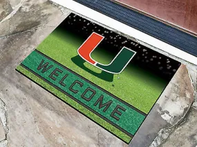 Miami Hurricanes Heavy Duty Crumb Rubber Doormat OUT OF STOCK