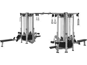 New Sportgear 8 stack Multi Station with Dual Pulley Pulldown and Row