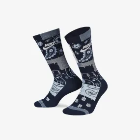 Nike | EVERYDAY ESSENTIAALS CREW SOCKS  { ALUMINIUM / OBSIDIAN