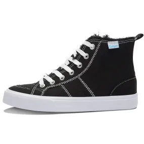 Obtaom Womens High Top Canvas Shoes Play Mid Fashion Sneaker