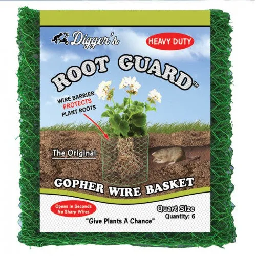 Quart Root Guard Heavy Duty Gopher Basket, 6-pack