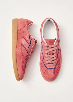 Rife Pink Leather Sneakers