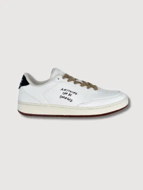 Sneaker Evergreen White/Black Vegan Leather | ACBC