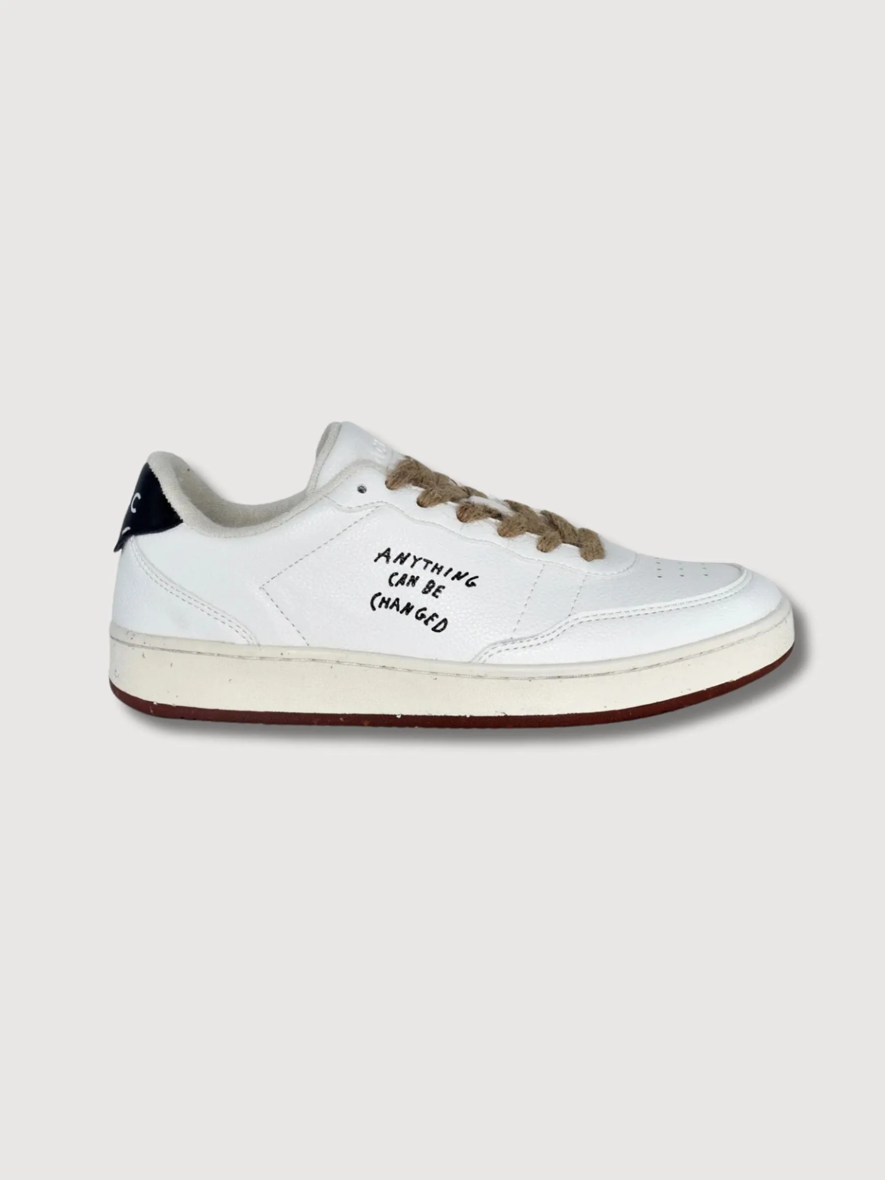 Sneaker Evergreen White/Black Vegan Leather | ACBC