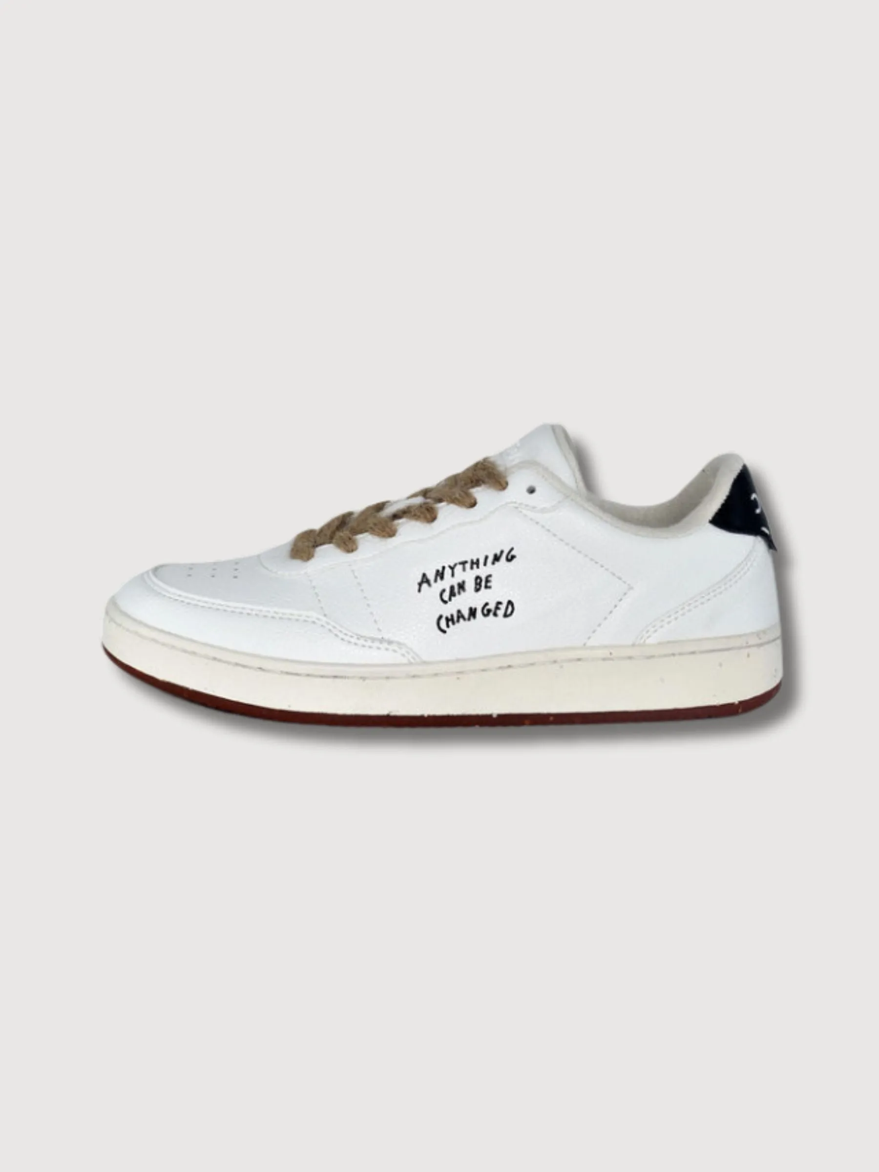 Sneaker Evergreen White/Black Vegan Leather | ACBC