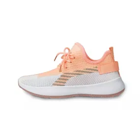 Women's Pink Stripe Detail Mesh Trainers